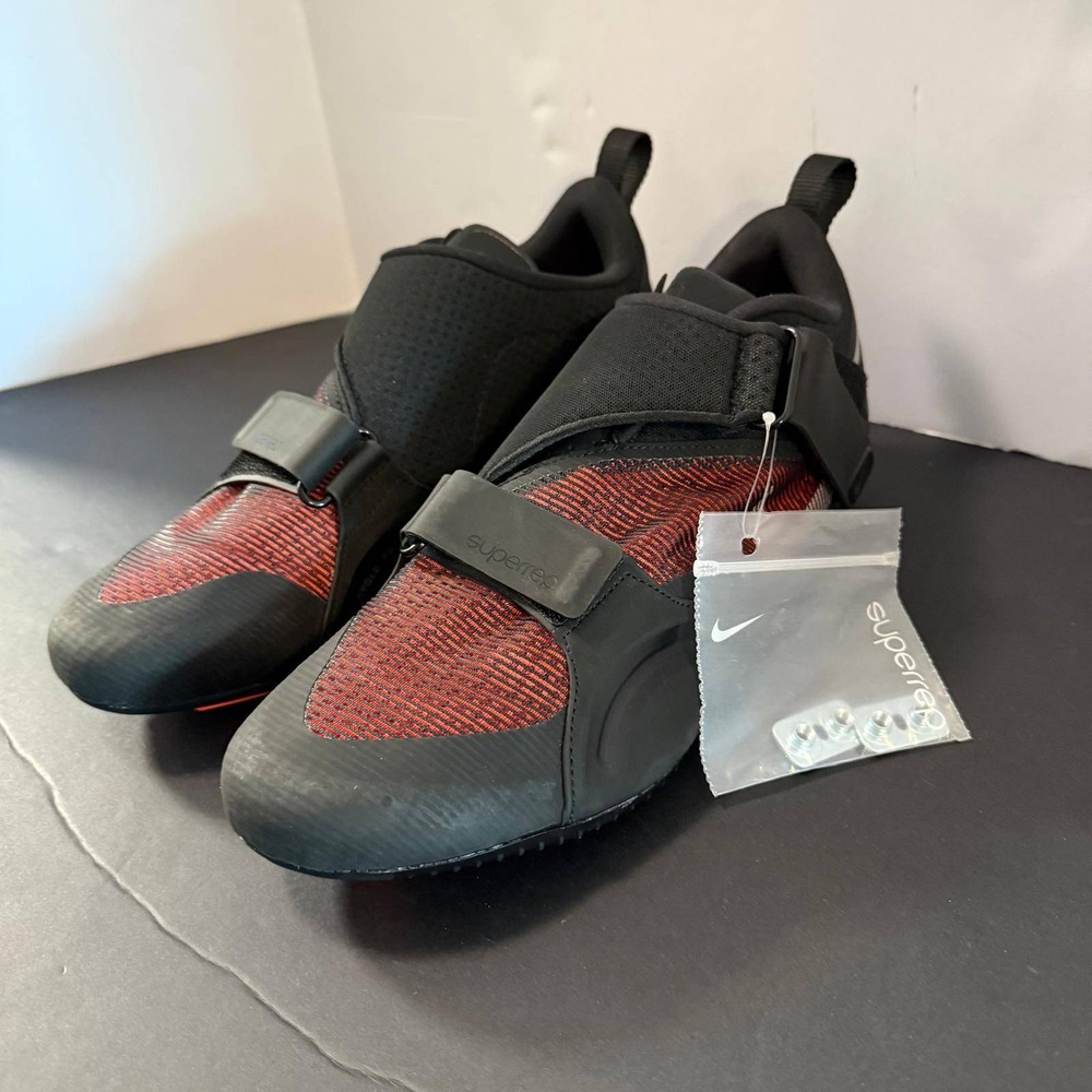 Nike SuperRep Cycle Mens Indoor Cycling Shoes Black Crimson Red 6445008 Size 12 - Picture 5 of 16